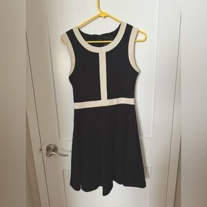 Black & White Soft Tweed Dress